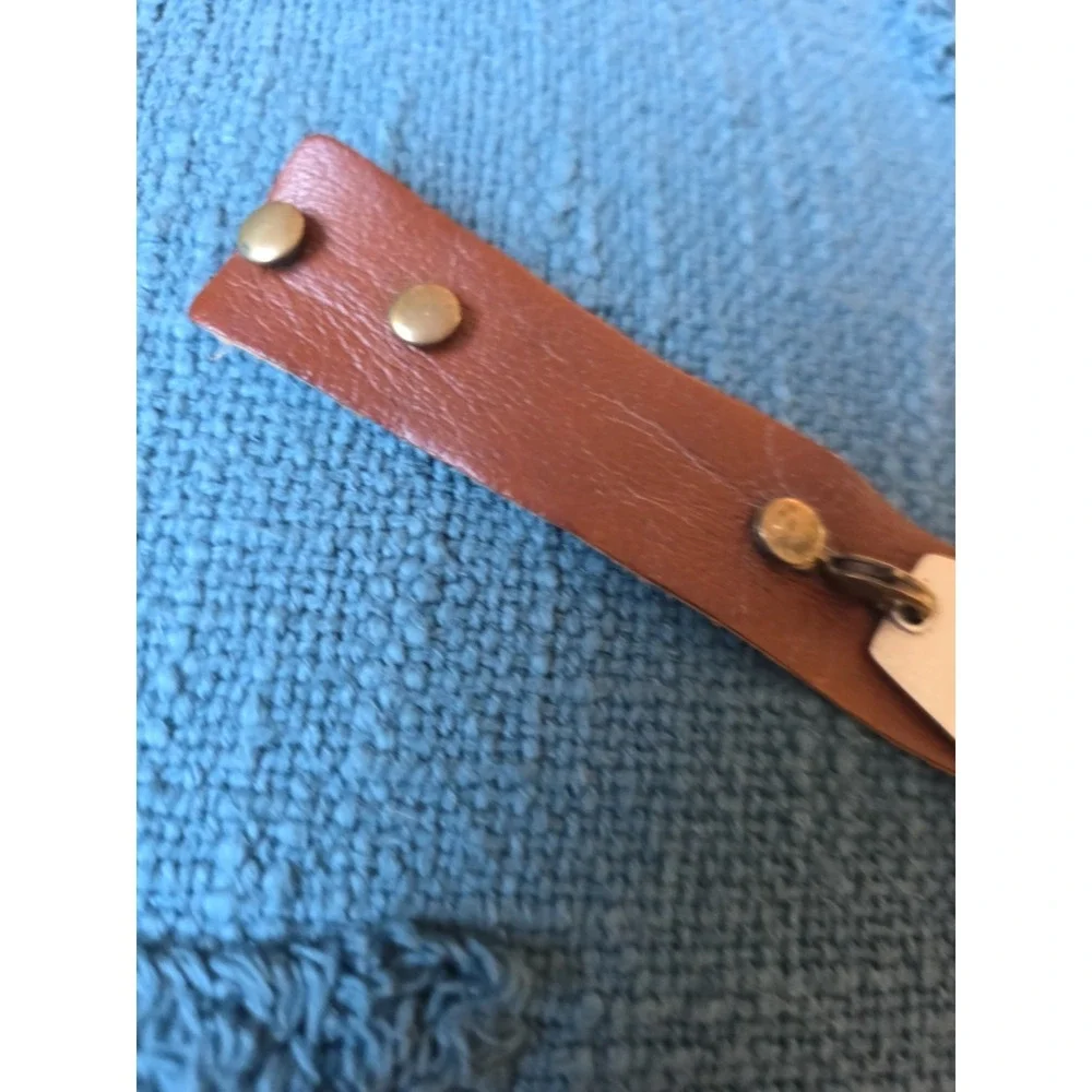 Lenny & Eva Bracelet Brown Leather Removeable Charm Blessed Adjustable 7.75